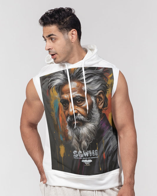 South Asian Knight Men's All-Over Print Heavyweight Sleeveless Hoodie