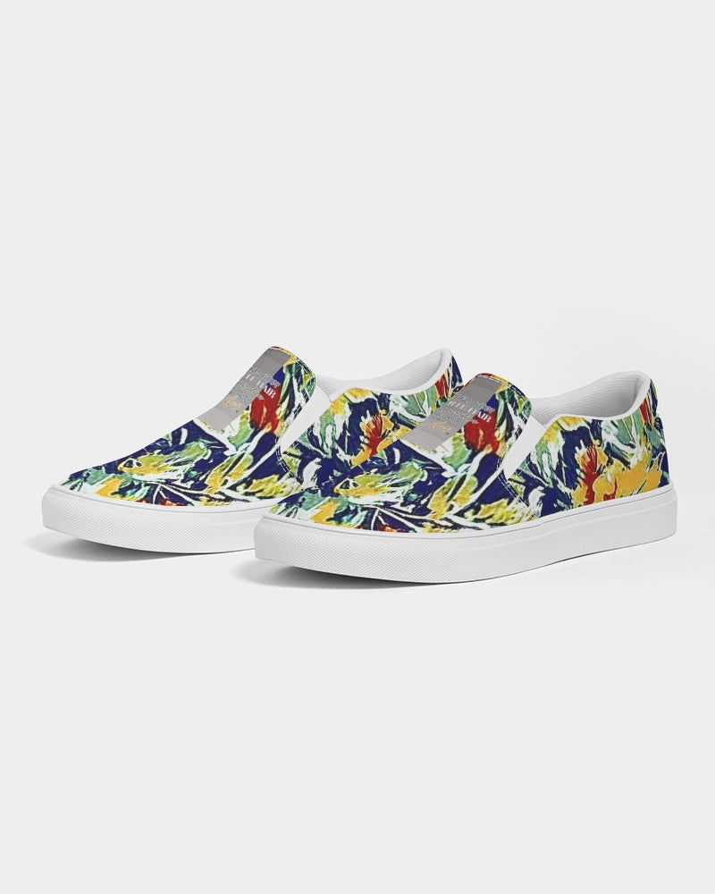 Painted floor design Women's Slip-On Canvas Shoe