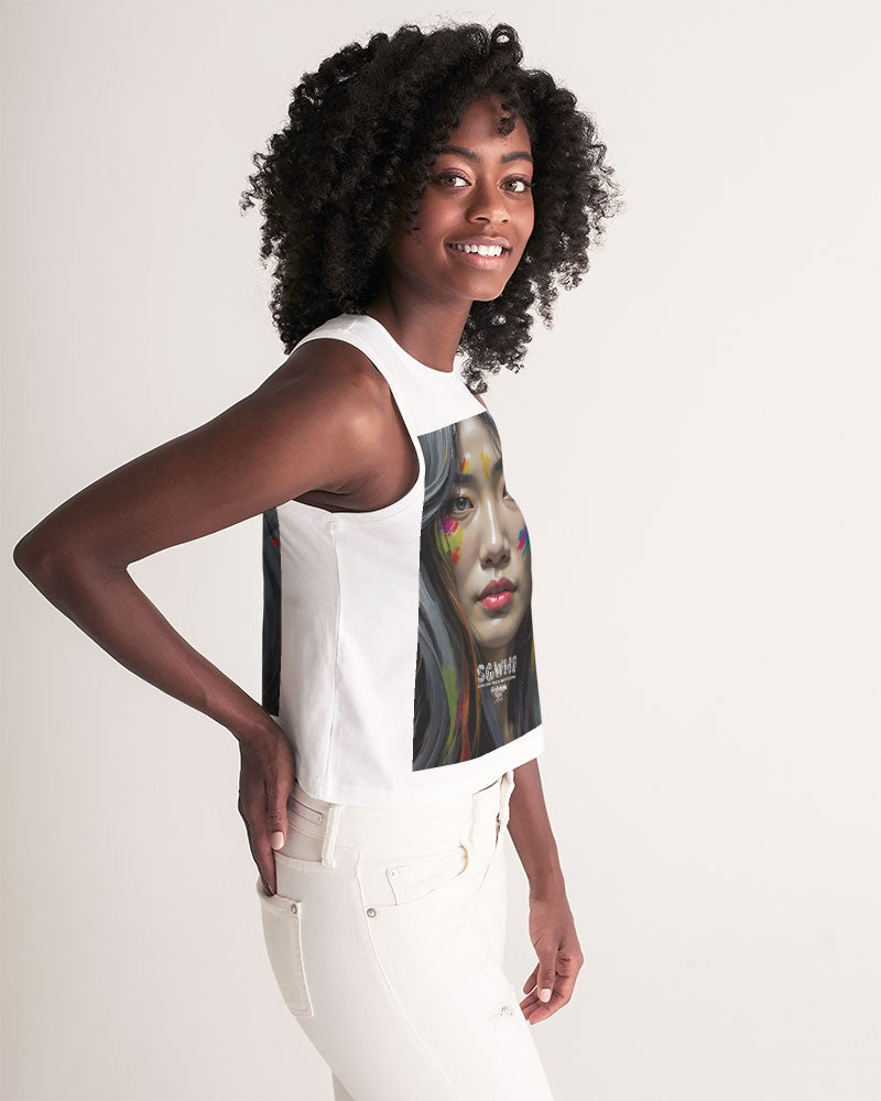 Asian Collection (Part 2 ) Women's All-Over Print Cropped Tank