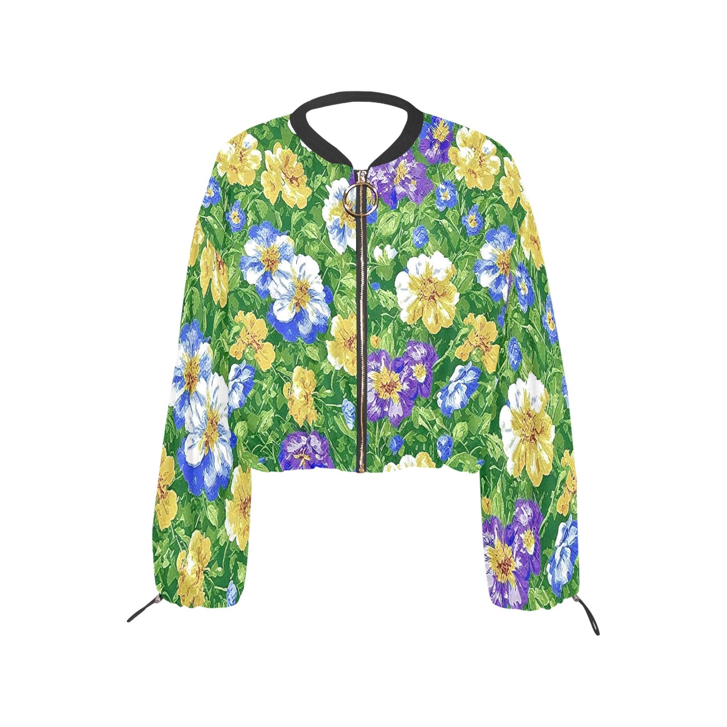 Women's Chiffon Cropped Jacket (Model H30)