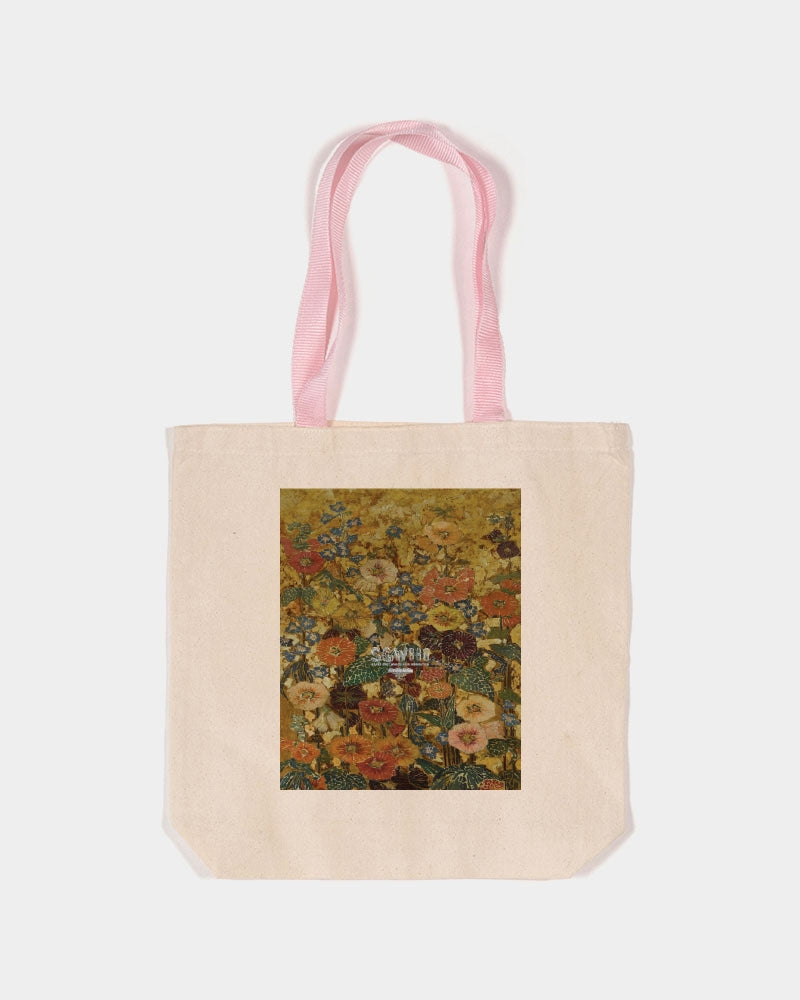 Autumn play Canvas Tote with Contrast-Color Handles | Q-Tees