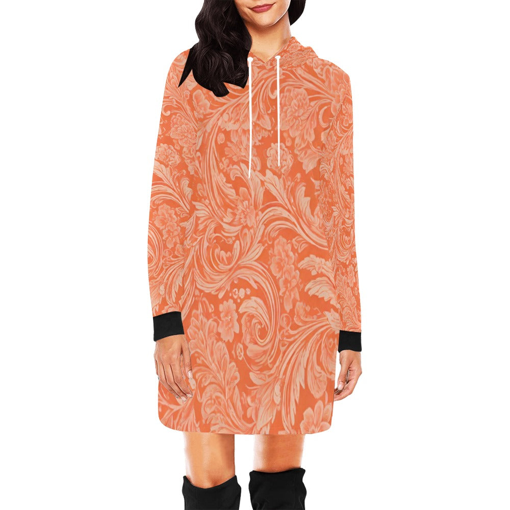 Women's All Over Print Hoodie Mini Dress (H27)