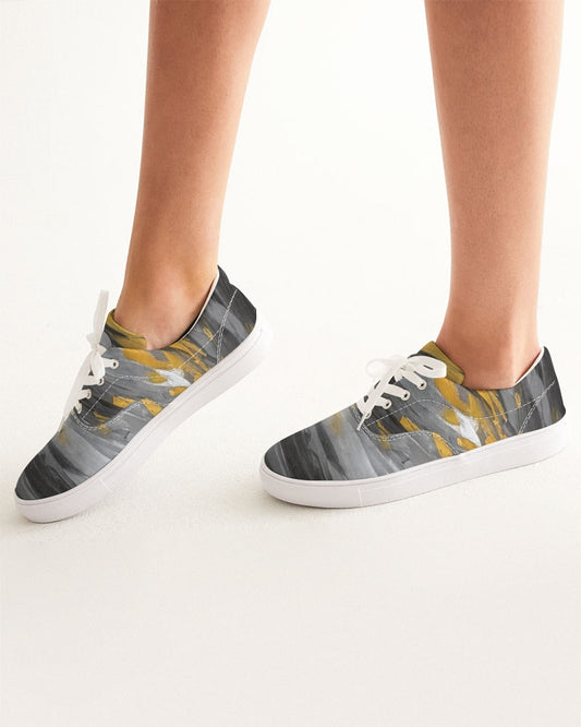 Black Sister Collection [Part 1 ] Women's Lace Up Canvas Shoe