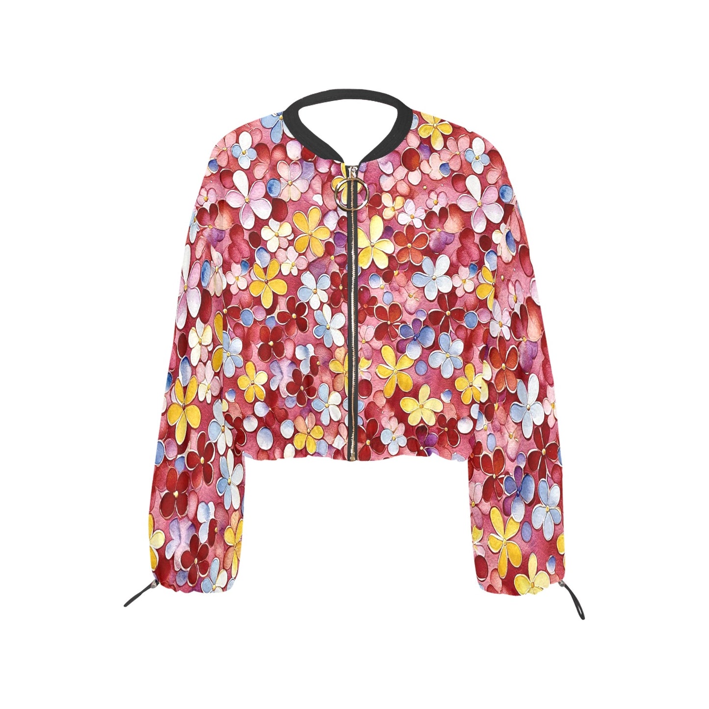 Women's Chiffon Cropped Jacket (Model H30)