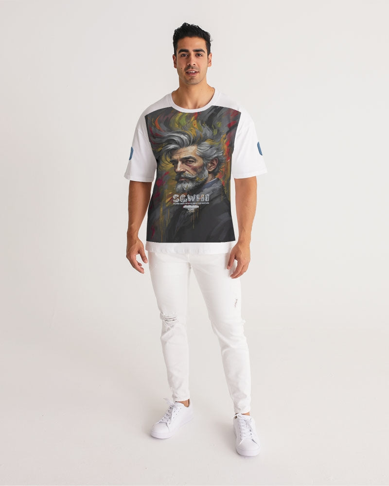 White Knight,  Men's All-Over Print Premium Heavyweight Tee