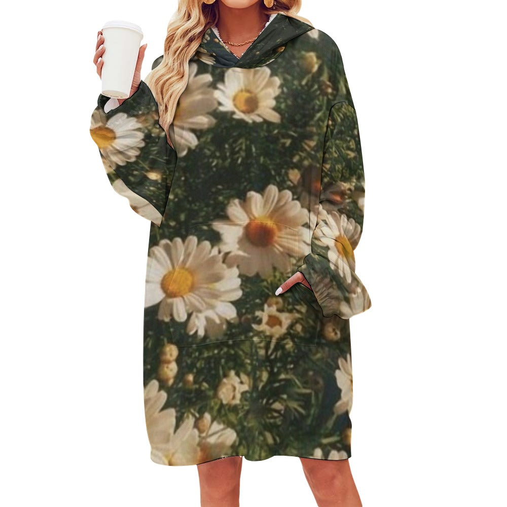 Women's Adult Hooded Blanket Shirt