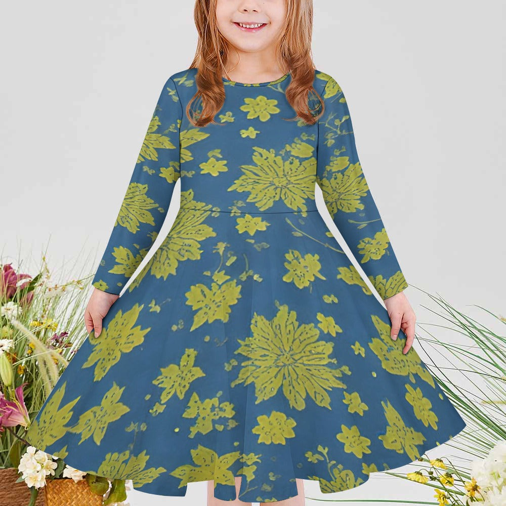 Girls' long sleeve dress