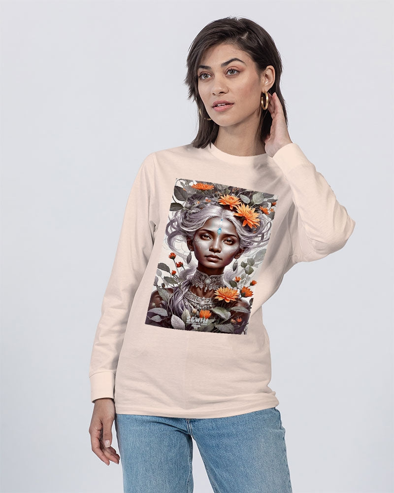 Blossom Indian Grey sister Unisex Long Sleeve Tee | Lane Seven