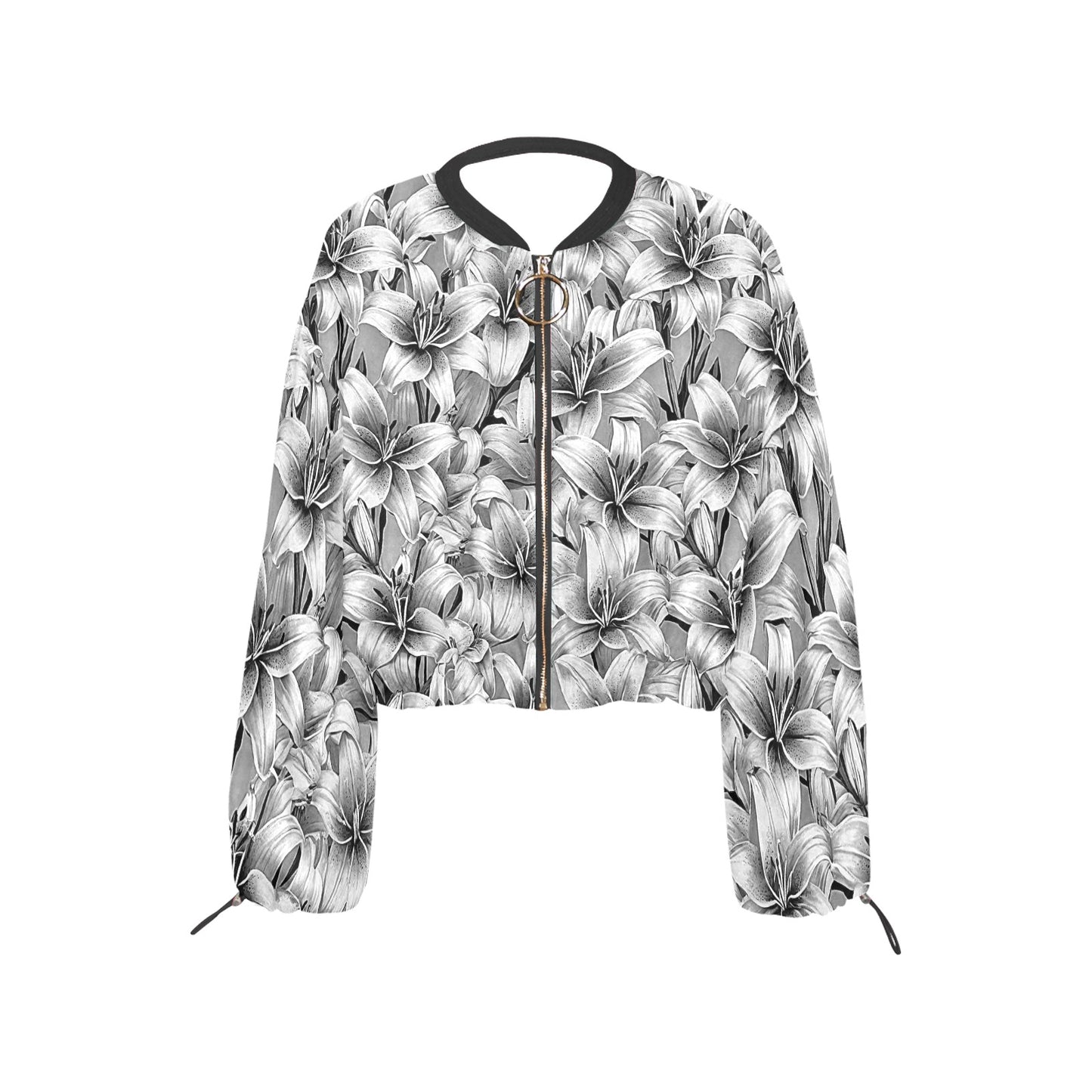 Women's Chiffon Cropped Jacket (Model H30)