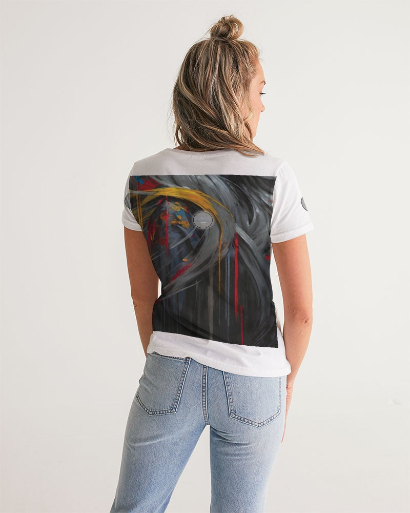 Asian collection [Part 1] Women's All-Over Print V-Neck Tee