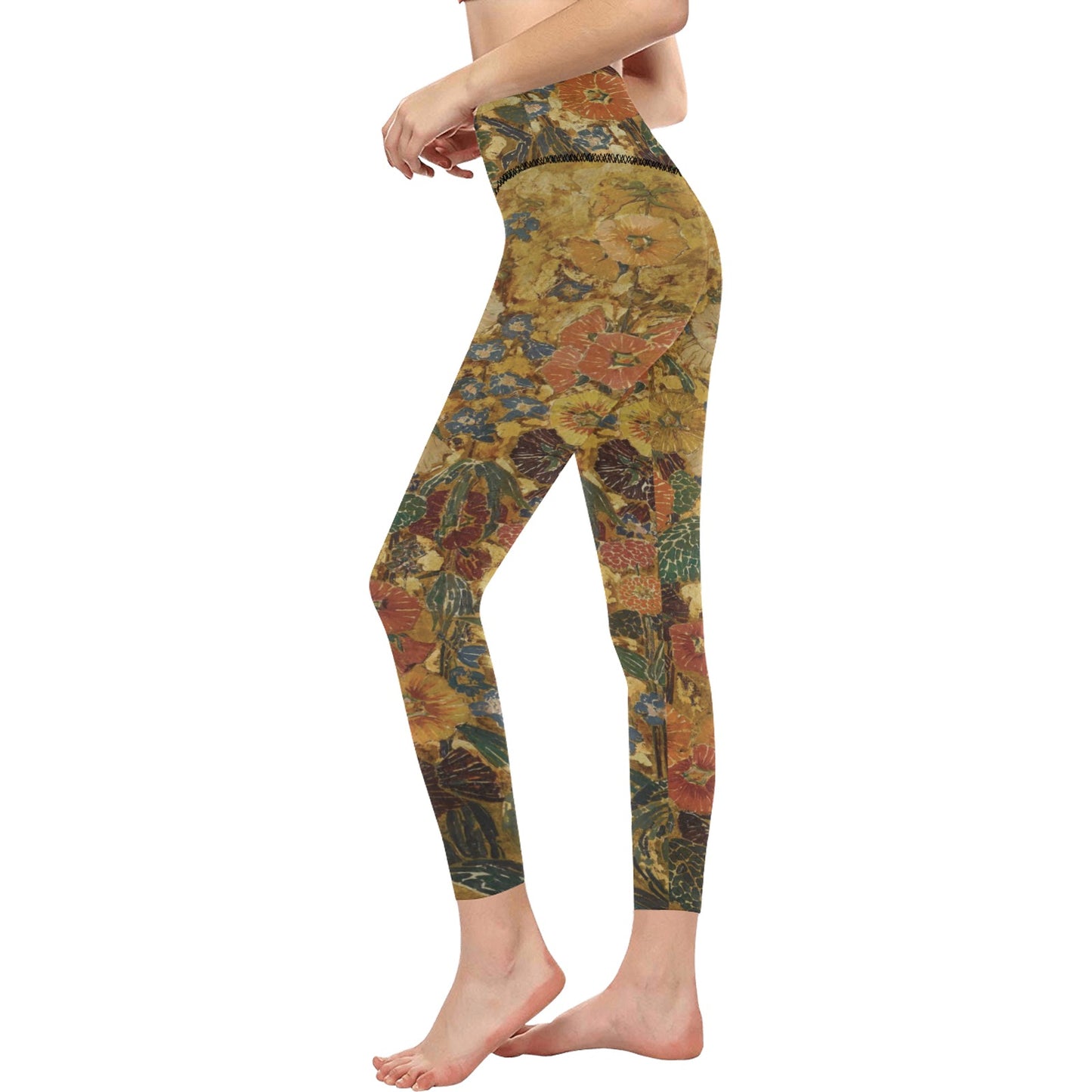 Women's High-Waisted Leggings (Model L36)