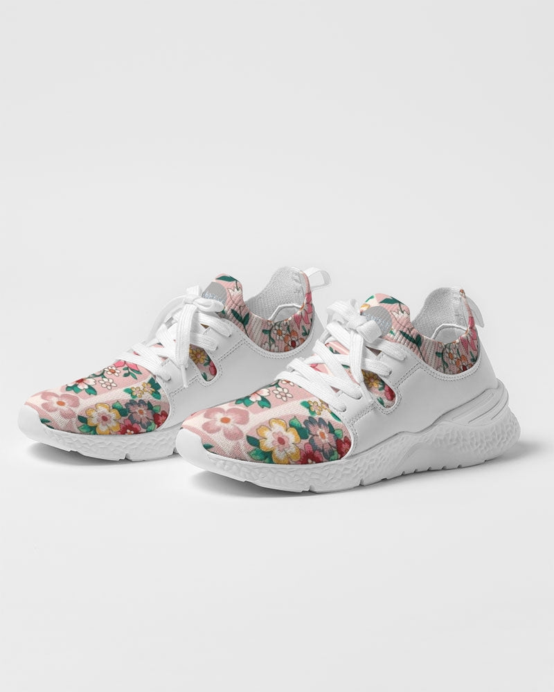 Pink abstract Pretty Sisters Women's Two-Tone Sneaker