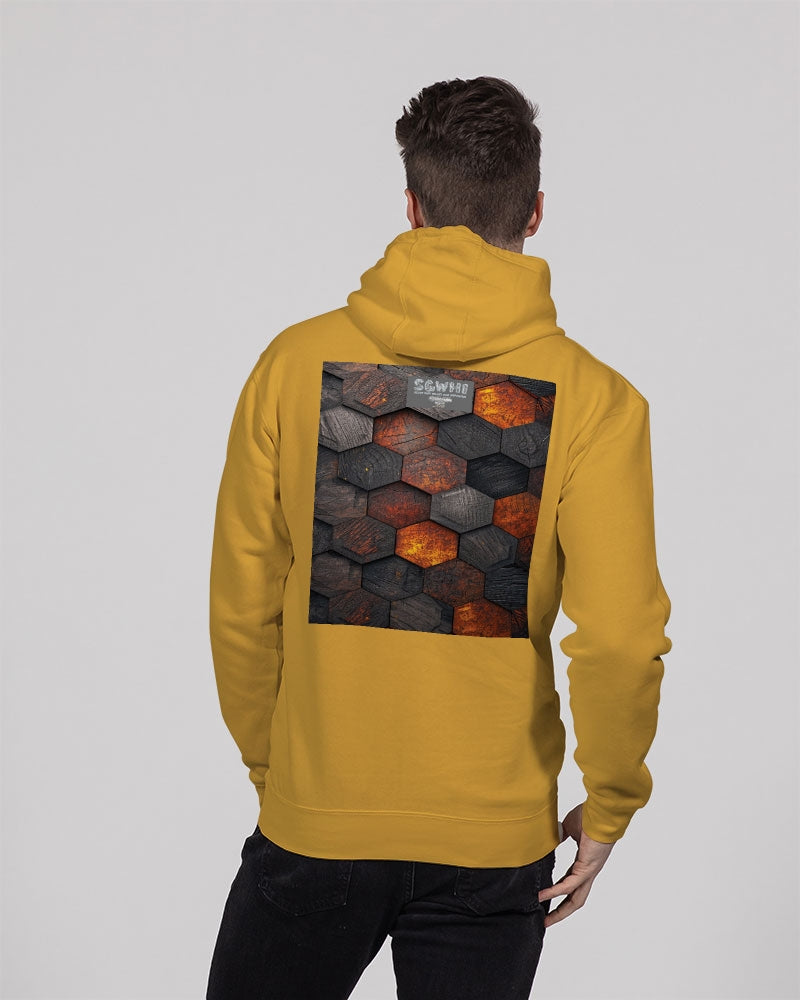 Cool stone hexagon patten 3D Unisex Premium Pullover Hoodie | Lane Seven