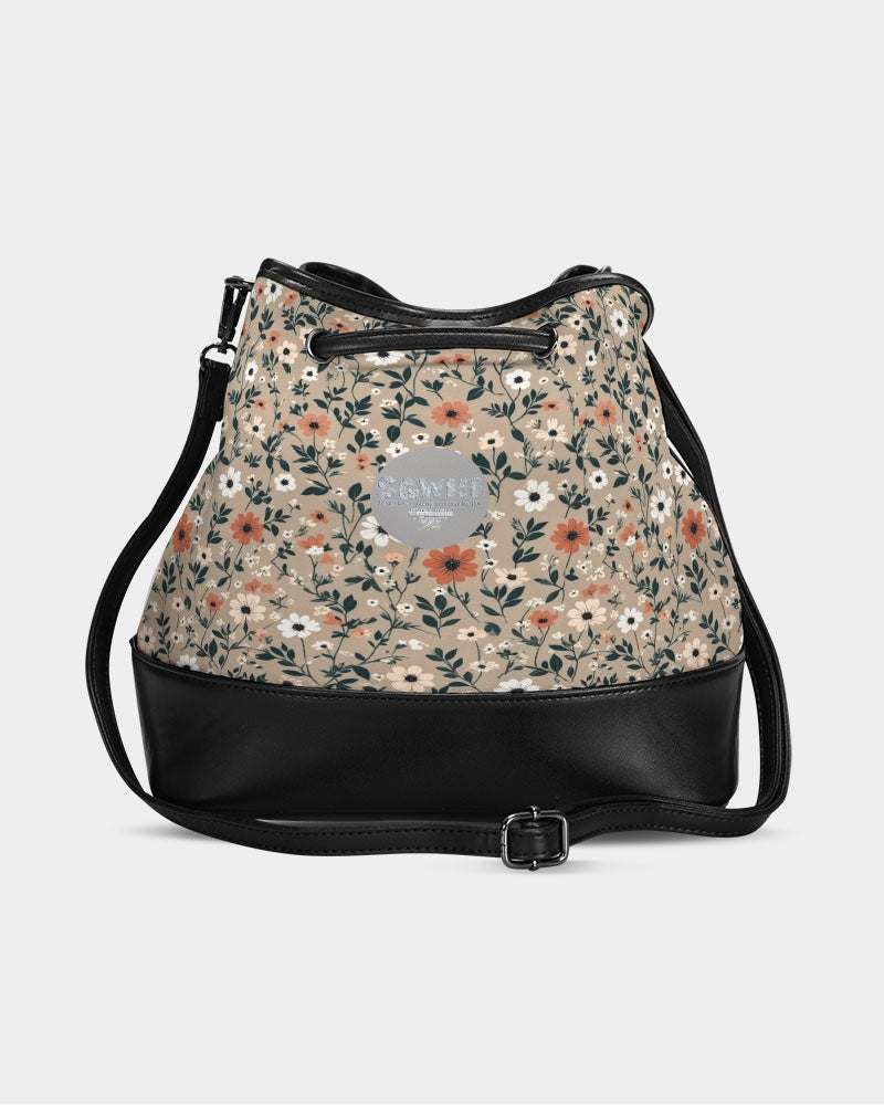 Busy and pretty Mini Drawstring Bucket Bag