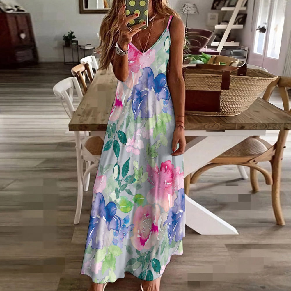 Sling Ankle Long Dress