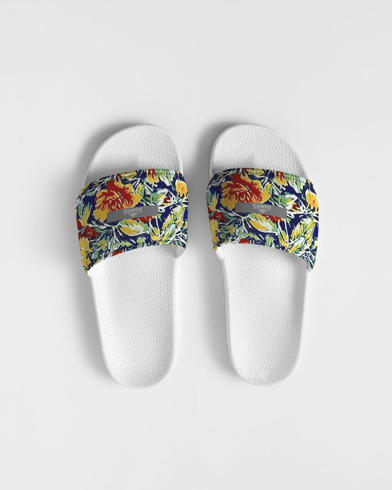 Painted flower design Women's Slide Sandal