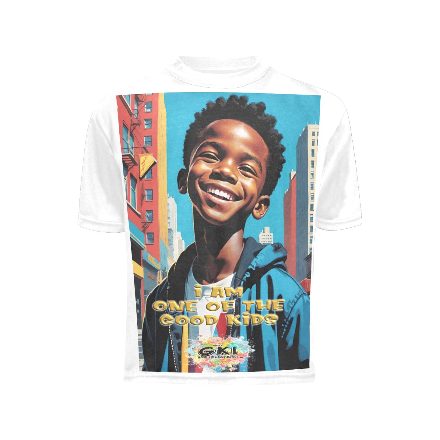 Big Boys' All Over Print Crew Neck T-Shirt(T40-2)