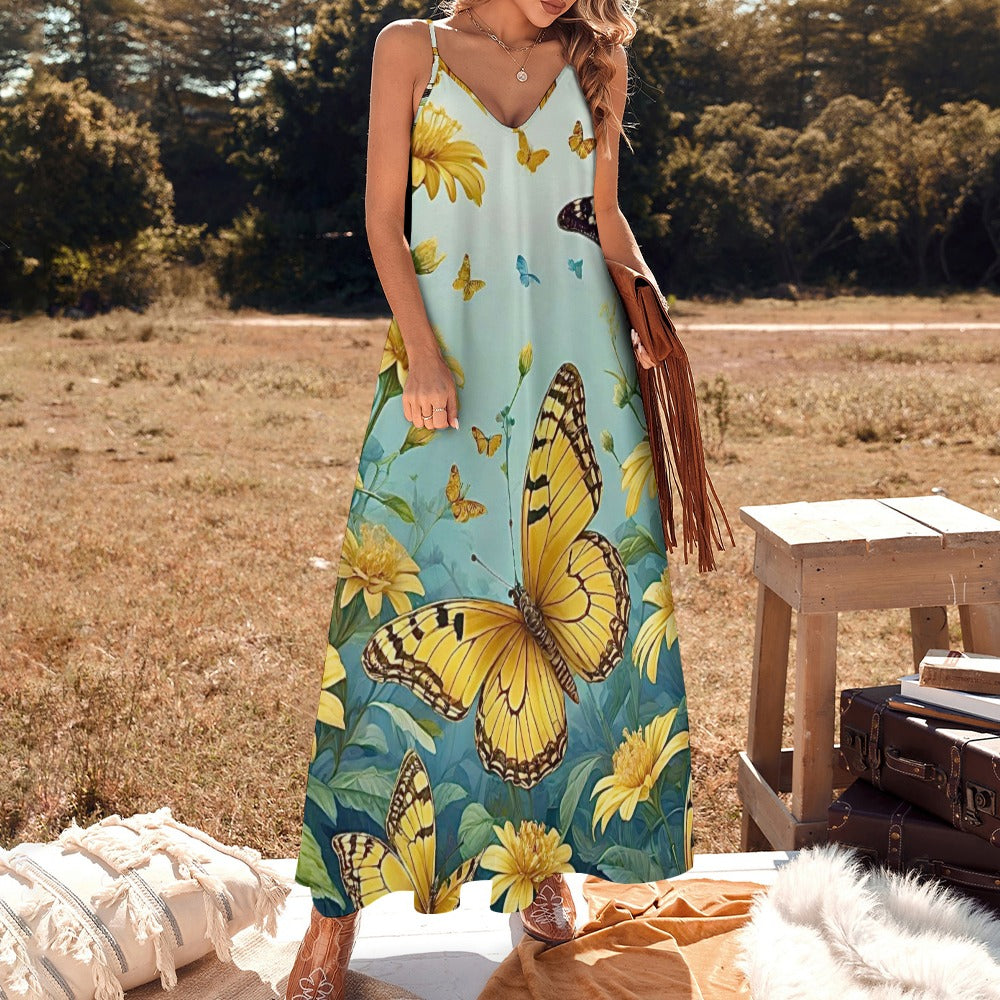 Sling Ankle Long Dress