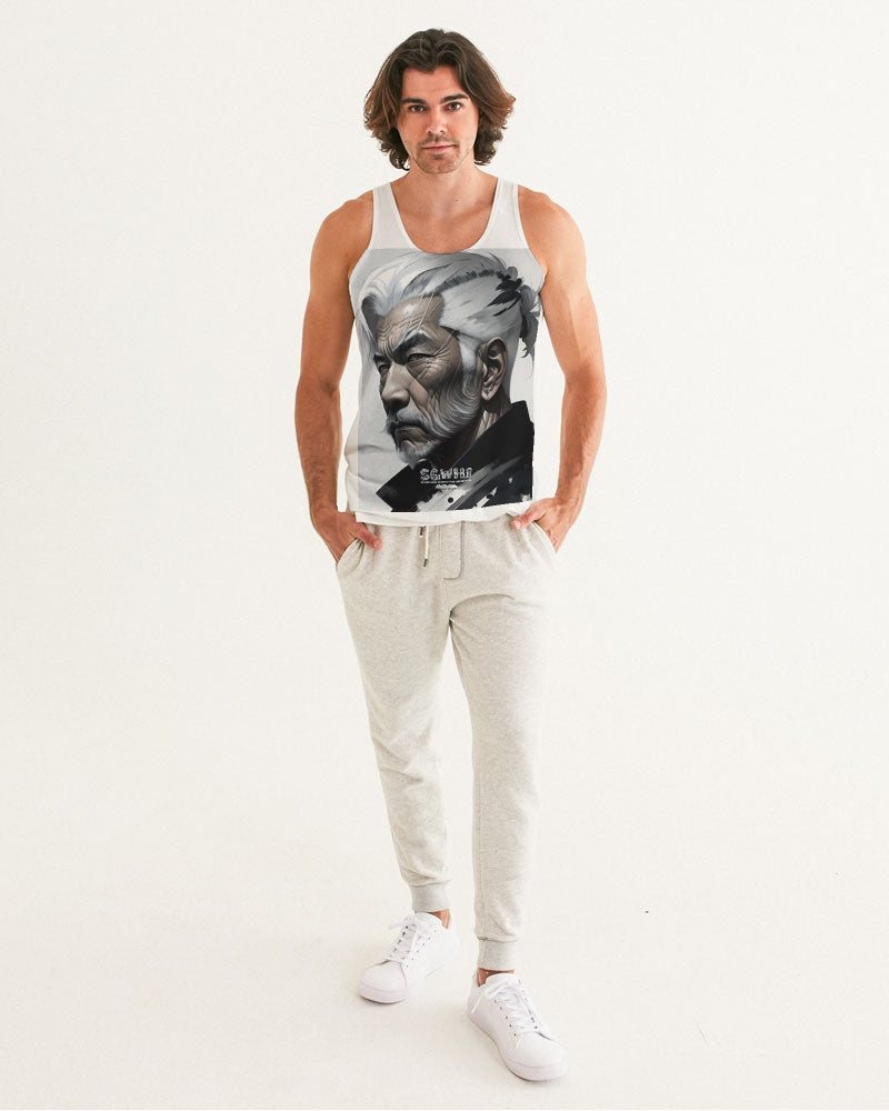 Handsome Asian brother pink painted portrait Men's All-Over Print Tank