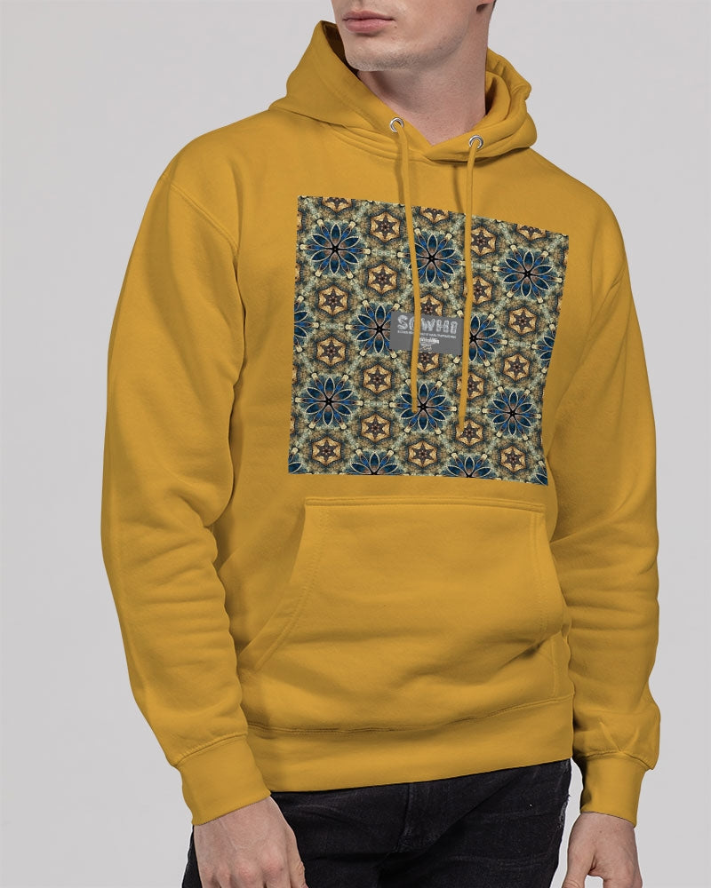 Green & Dark Blue almost star pattern. Unisex Premium Pullover Hoodie | Lane Seven