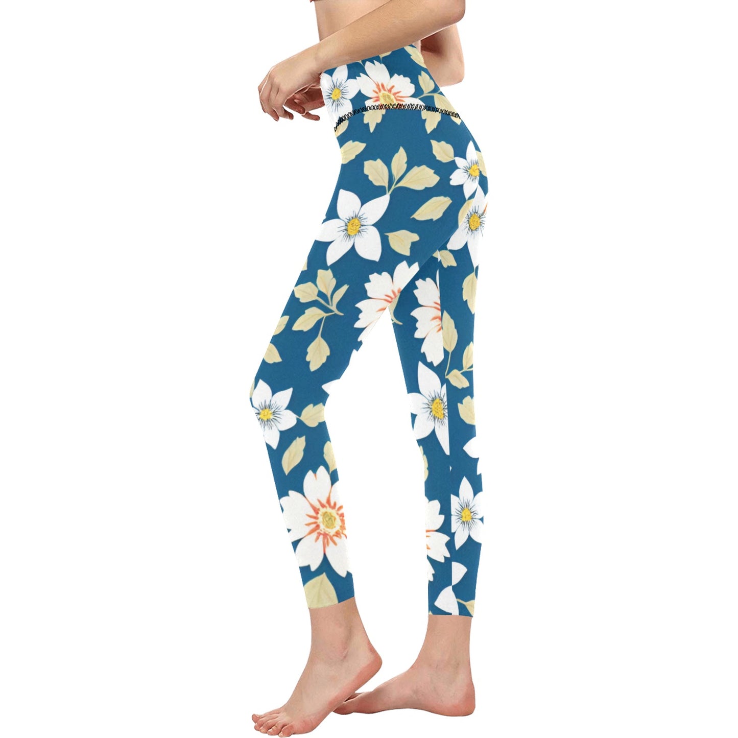 Women's High-Waisted Leggings (Model L36)