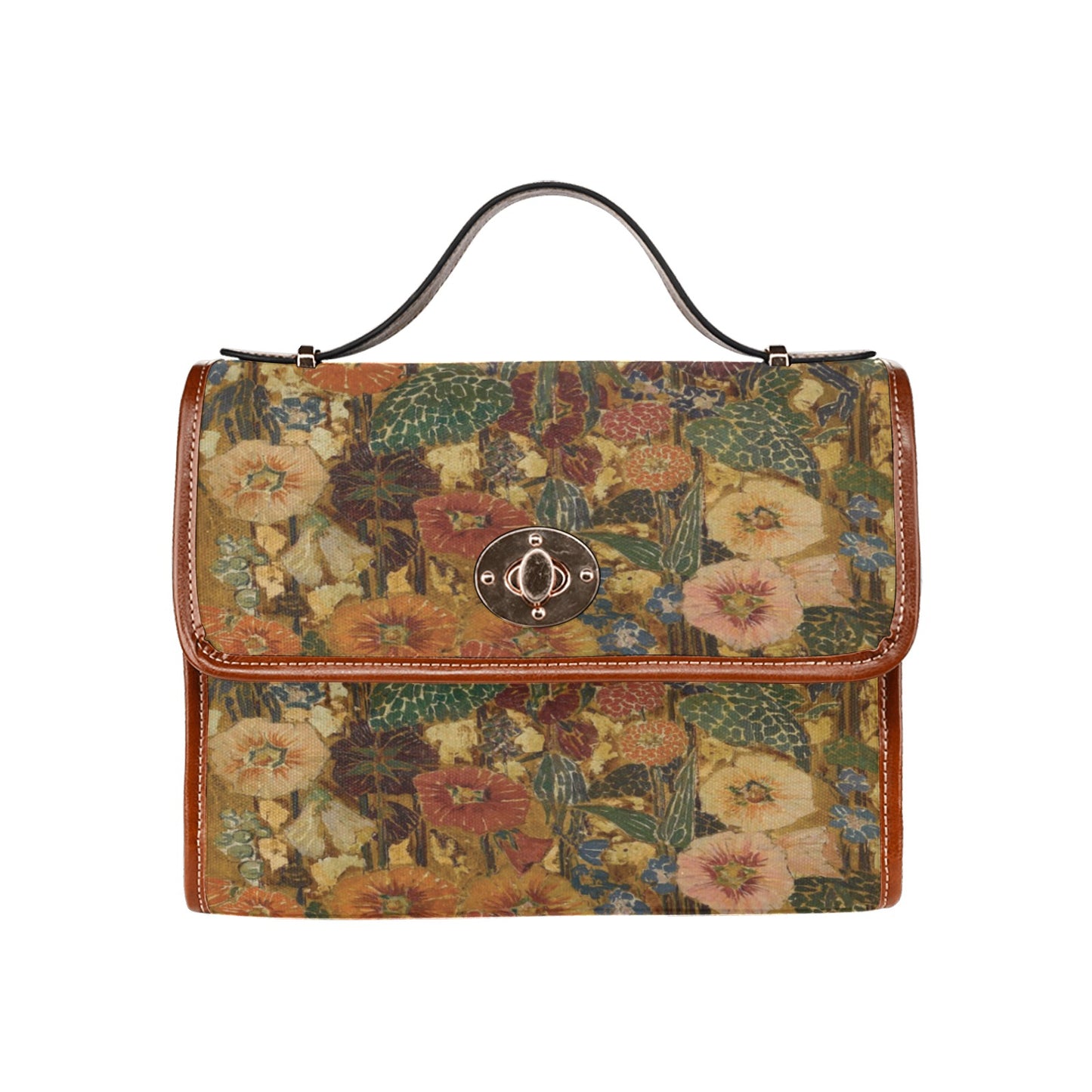 Waterproof Canvas Bag-Brown (All Over Print) (1641)