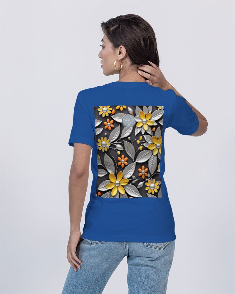 Sweet Silver Yellow Flower Grey Hair sister.[Part three] Unisex Jersey V-Neck Tee | Bella + Canvas