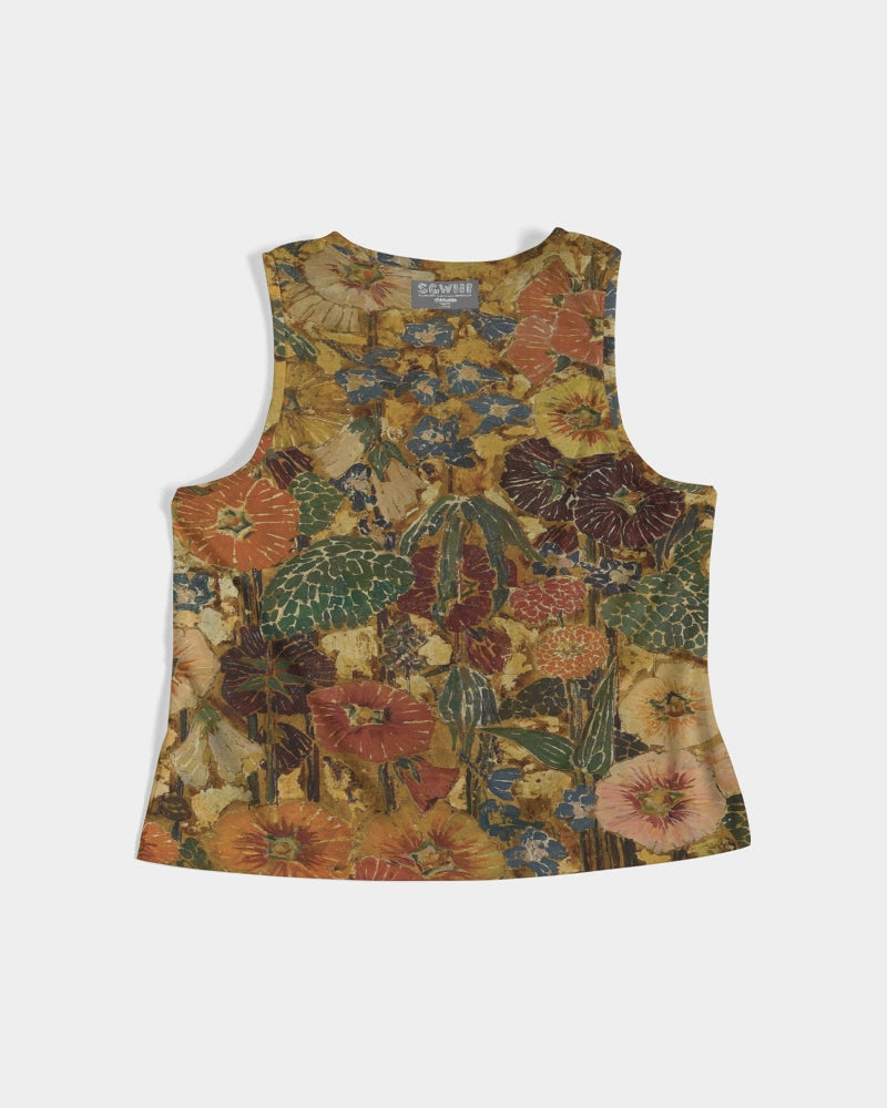 Autumn play Women's All-Over Print Cropped Tank