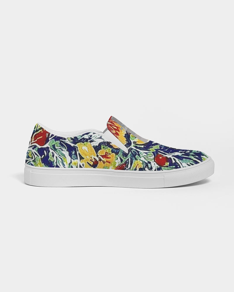 Painted floor design Women's Slip-On Canvas Shoe