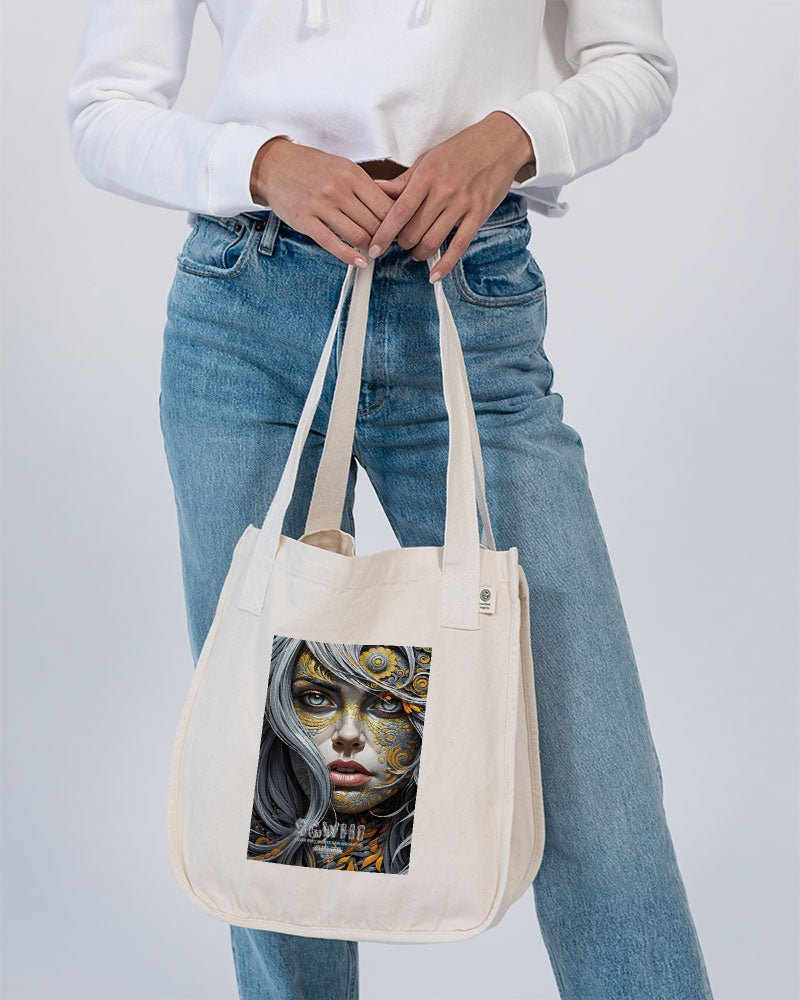 Sweet Silver Yellow Flower Grey Hair sister.[Part three] Organic Cotton Canvas Market Tote | Econscious