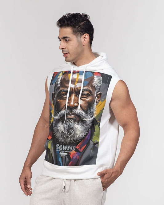 Black Knight Men's All-Over Print Heavyweight Sleeveless Hoodie