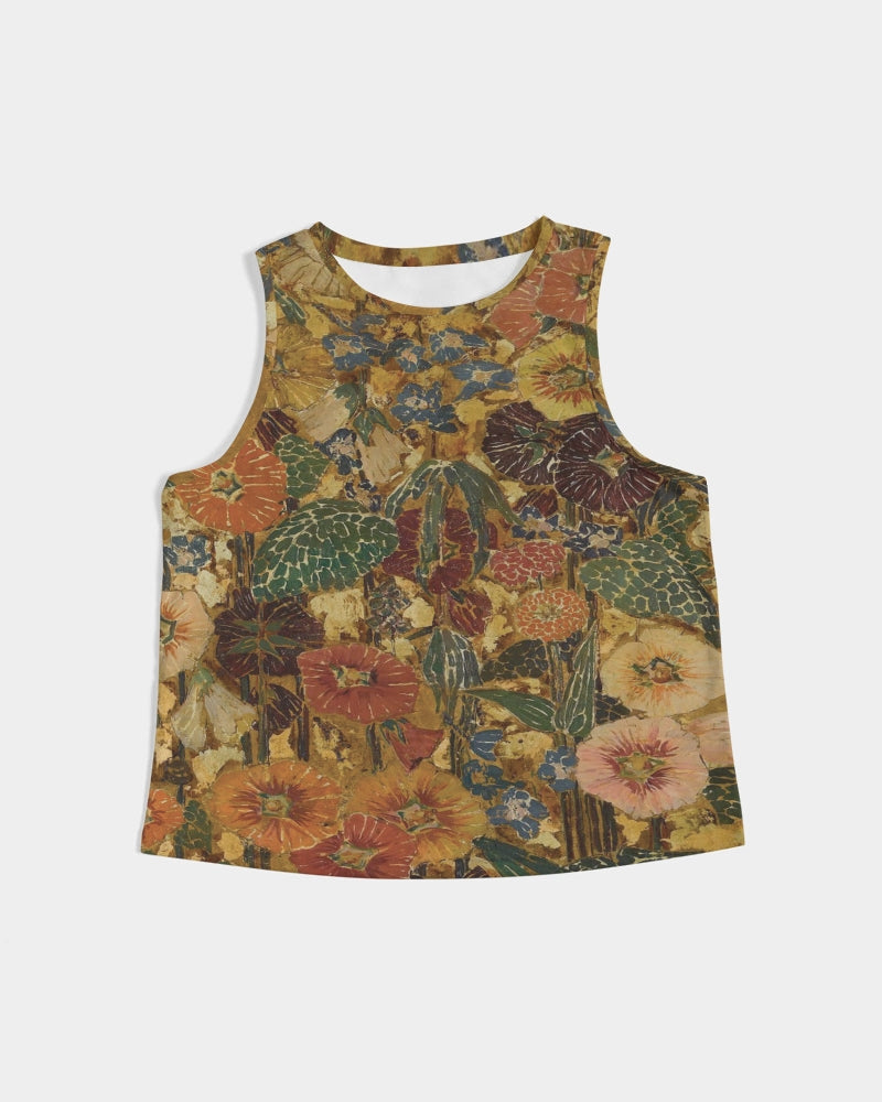 Autumn play Women's All-Over Print Cropped Tank