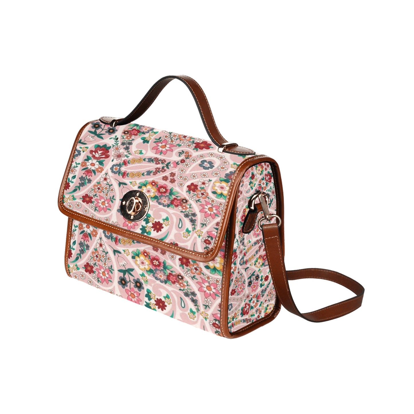 Waterproof Canvas Bag-Brown (All Over Print) (1641)