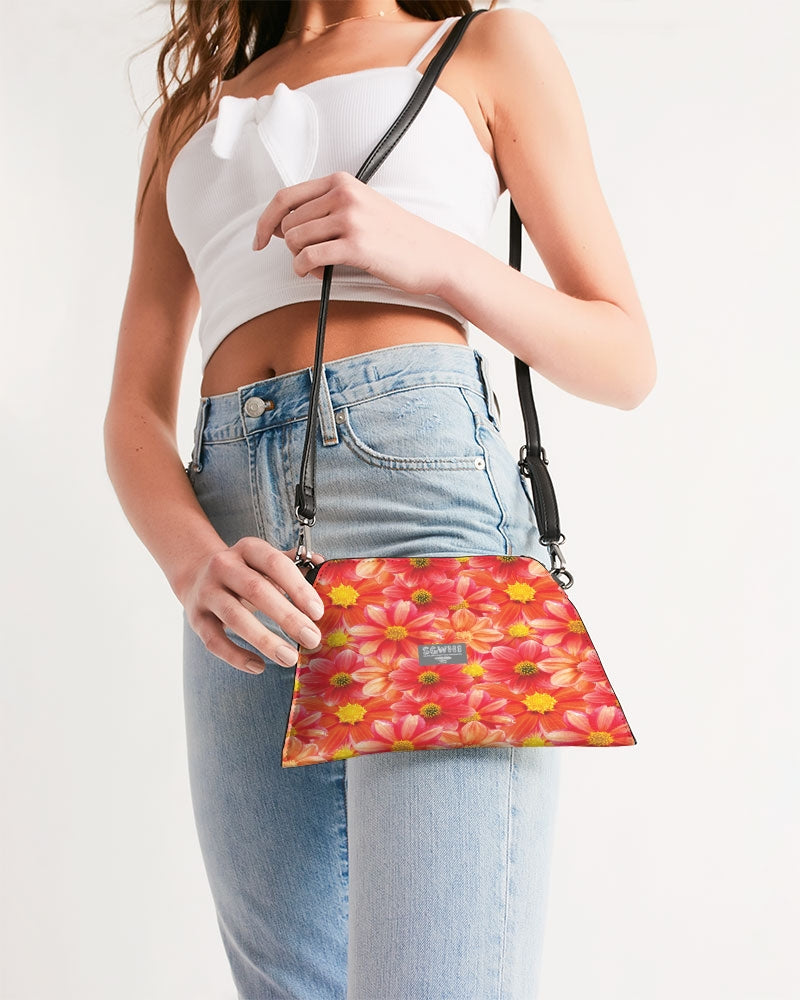 Beautiful blood orange flower design Wristlet