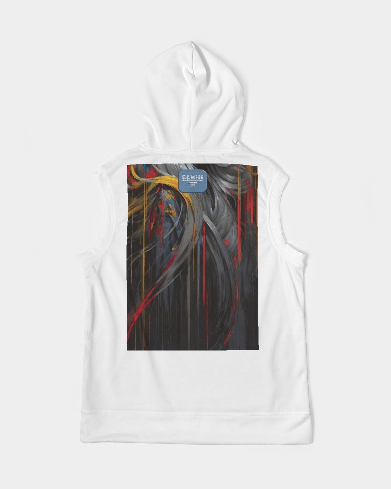 White Knight,  Men's All-Over Print Heavyweight Sleeveless Hoodie