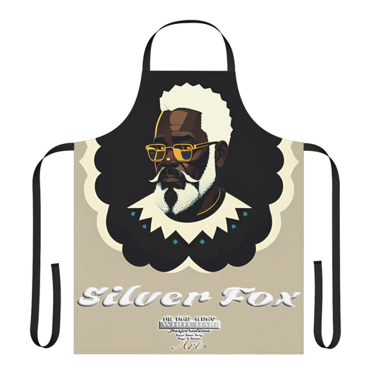 Black gentleman Silverfox Apron (AOP)