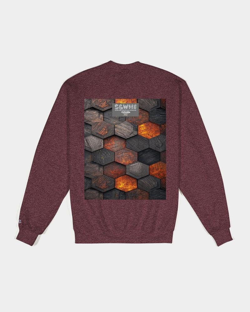 Cool stone hexagon patten 3D Unisex Sweatshirt | Champion