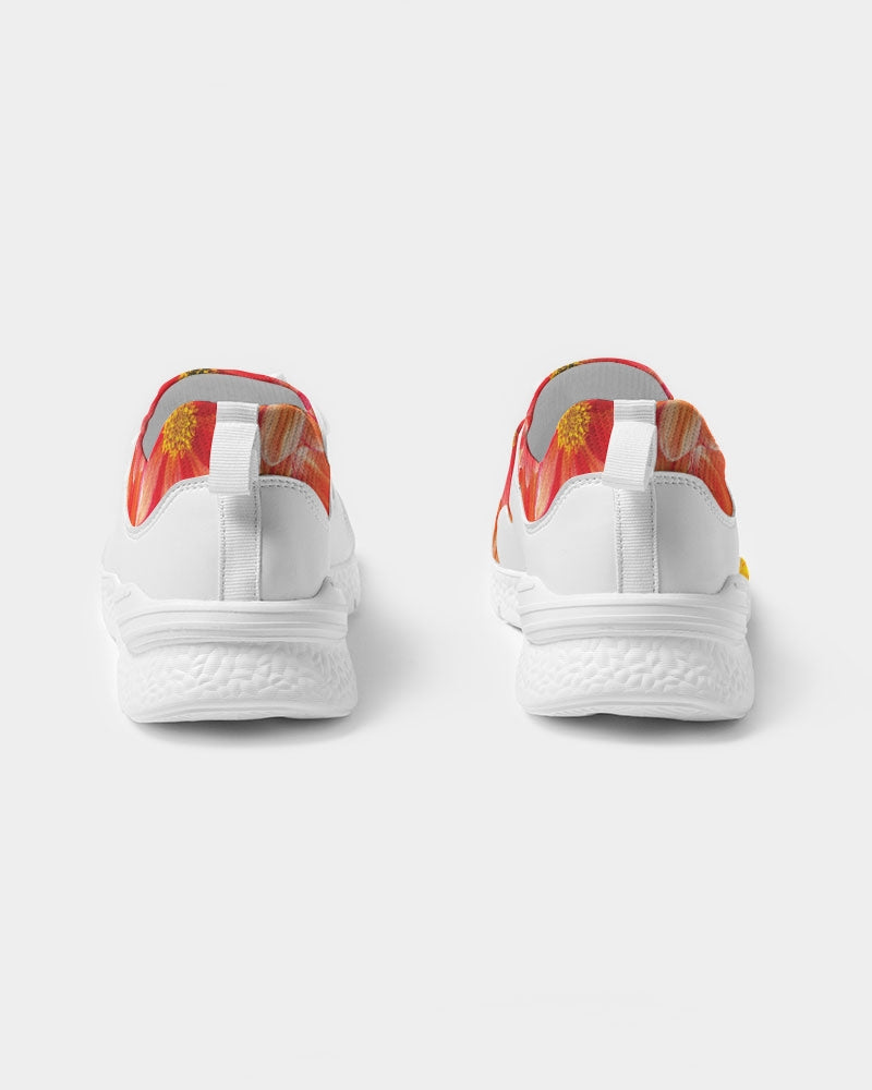 Beautiful blood orange flower design Women's Two-Tone Sneaker