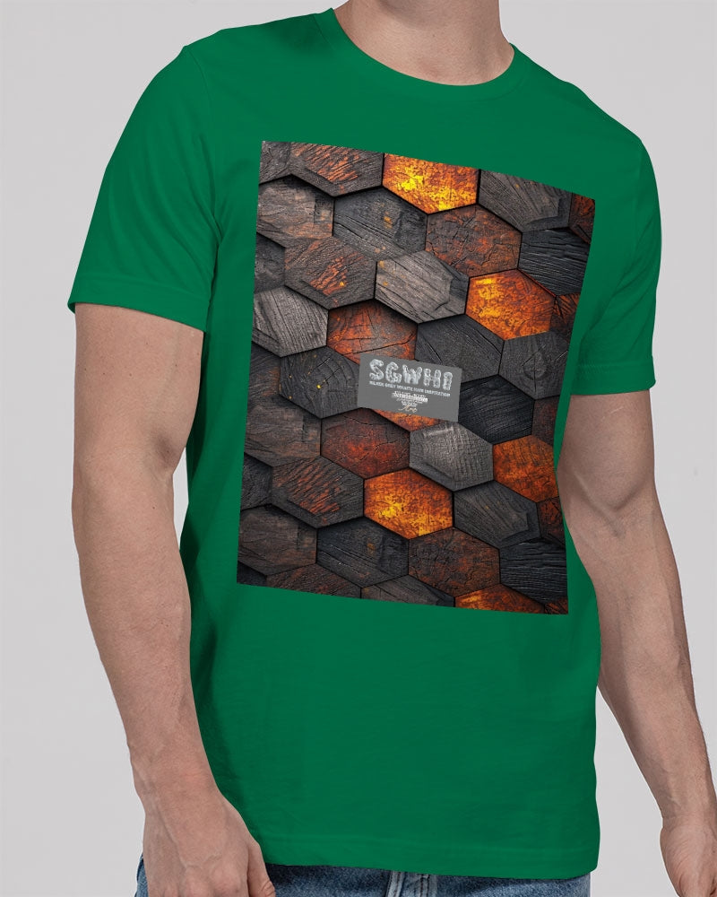 Cool stone hexagon patten 3D Unisex Jersey Tee | Bella + Canvas