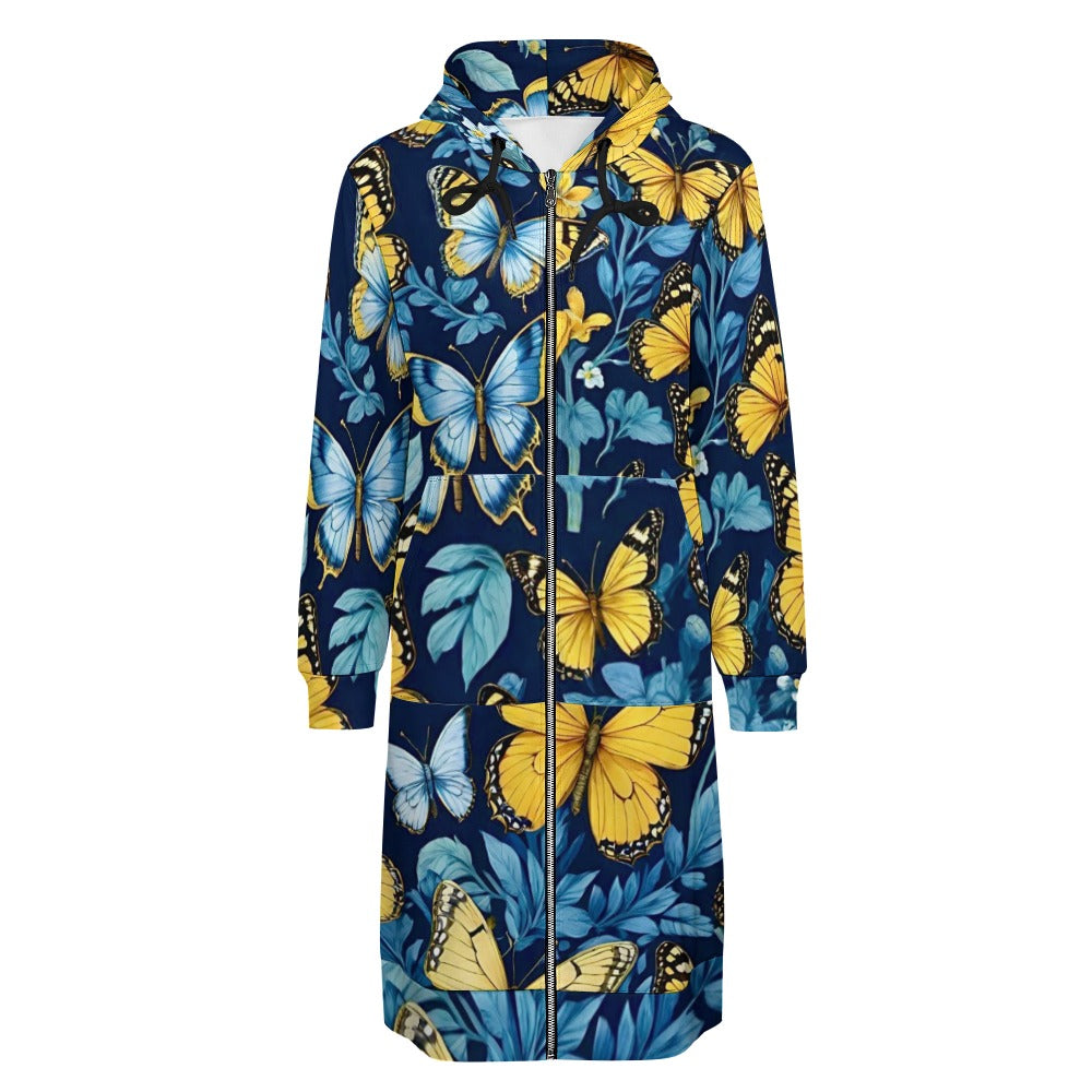 Women's full print long Hoodie