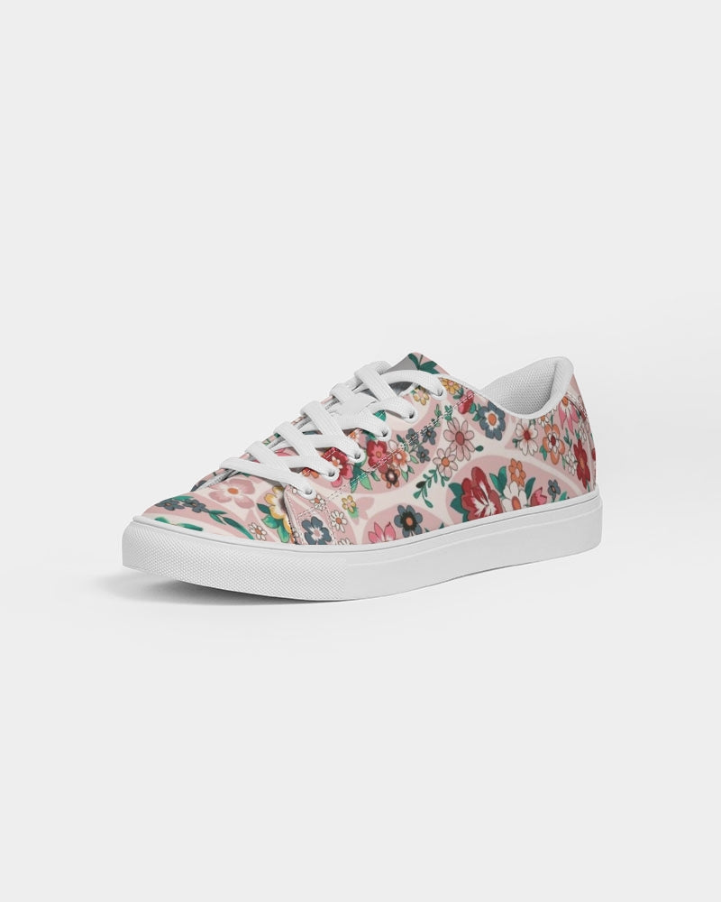 Pink abstract Pretty Sisters Women's Faux-Leather Sneaker