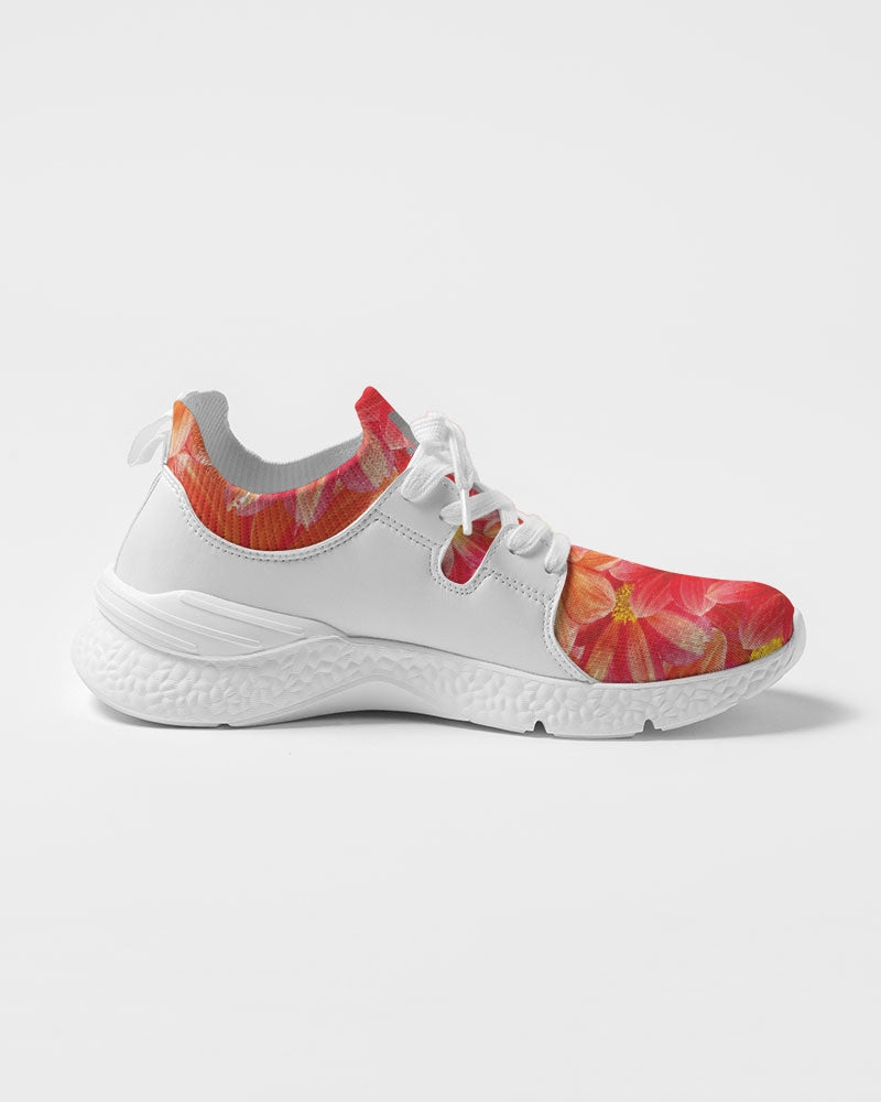 Beautiful blood orange flower design Women's Two-Tone Sneaker