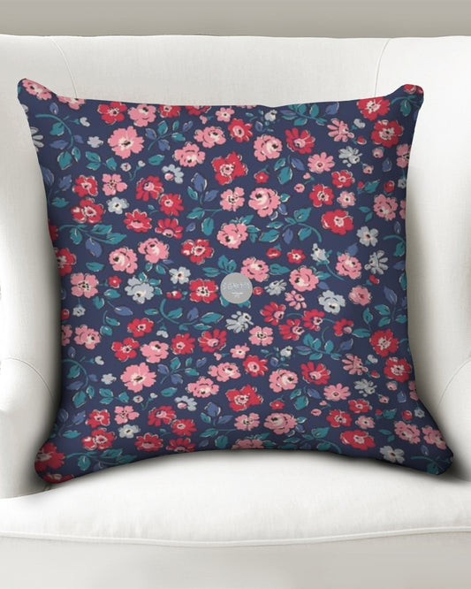 Midnight blue pretty glance.  Throw Pillow Case 20"x20"