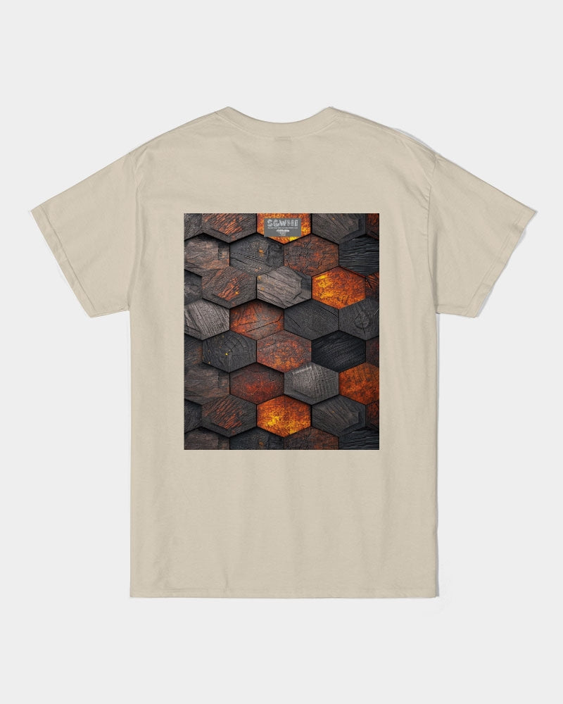 Cool stone hexagon patten 3D Unisex Ultra Cotton T-Shirt | Gildan