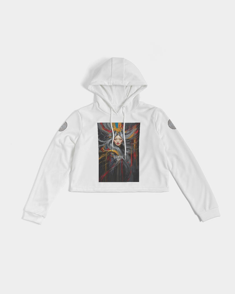 Asian collection [Part 1] Women's All-Over Print Cropped Hoodie