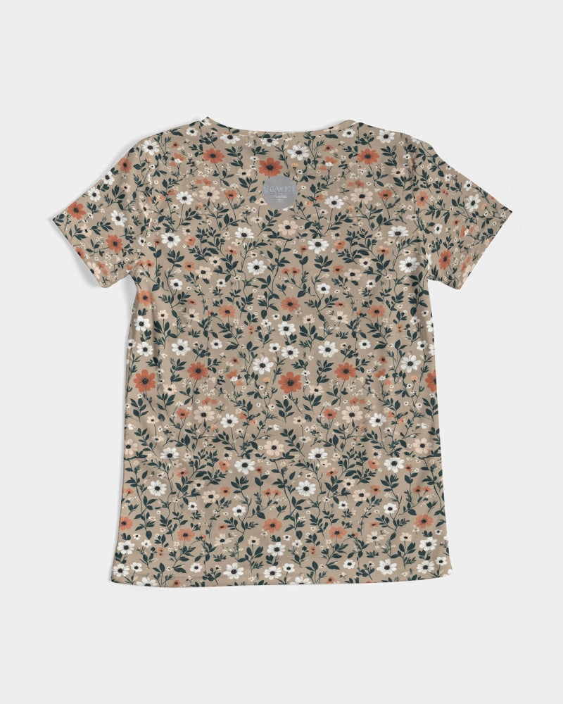 Busy and pretty Women's All-Over Print V-Neck Tee