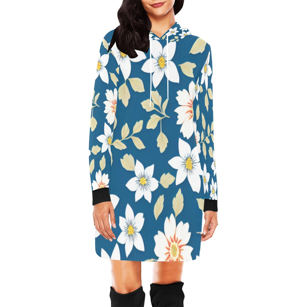 Women's All Over Print Hoodie Mini Dress