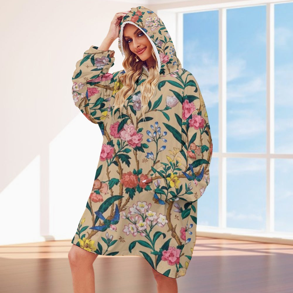 Women's Adult Hooded Blanket Shirt