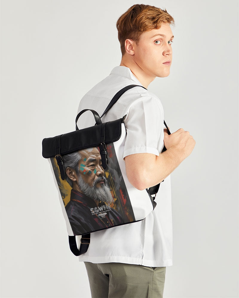 Asian Knight Casual Flap Backpack