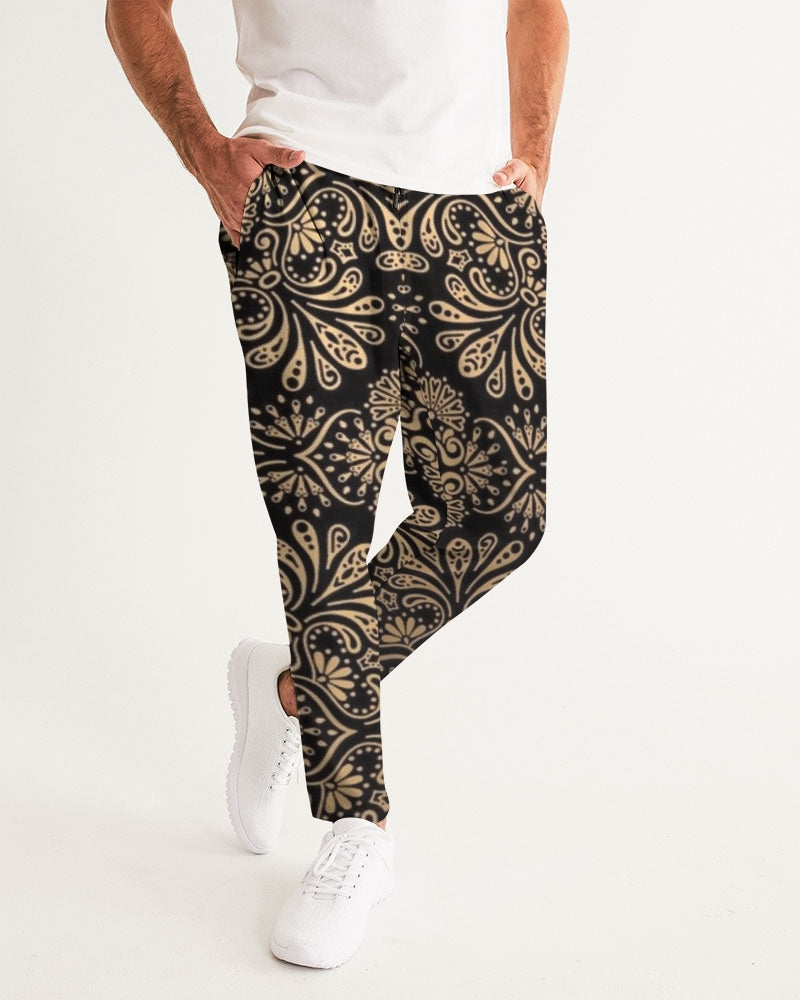 Man of Elegance Men's All-Over Print Joggers